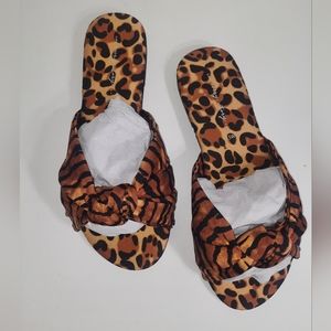 Addition Elle | "In Every Story" Leopard Slides NWT Size 7.5w